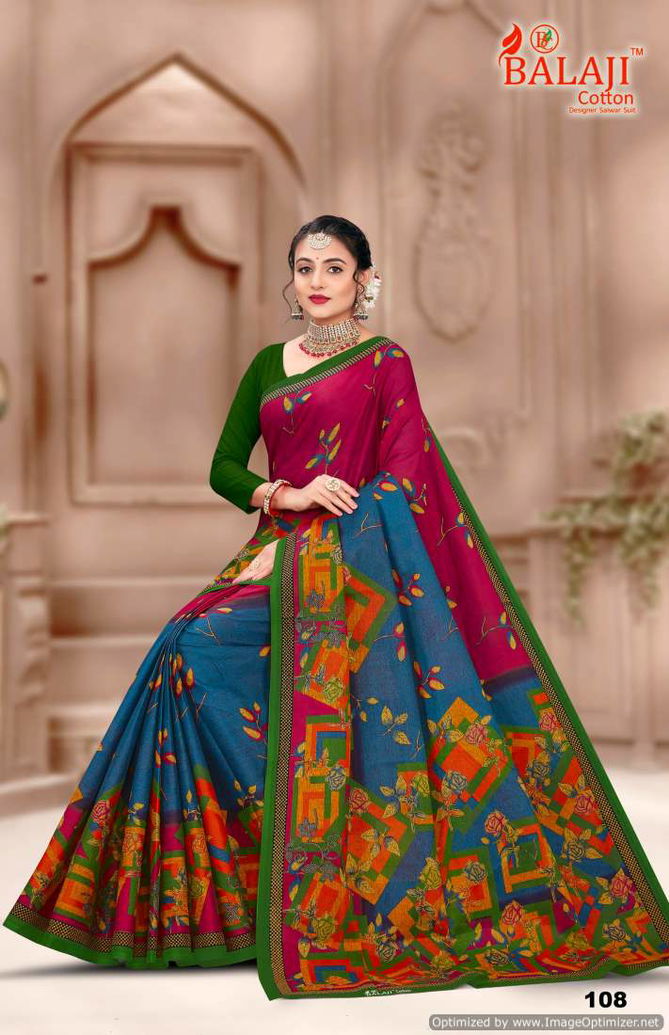 Rich Masleen Vol 1 By Balaji Printed Cotton Daily Wear Sarees Wholesale Price In Surat